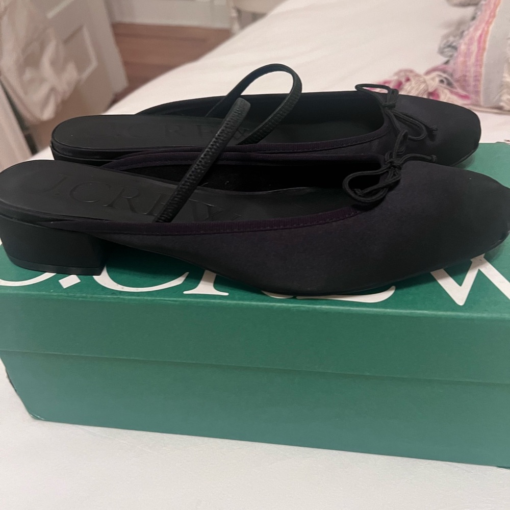 New J.Crew Teagan Ballet Flat Mule Heels